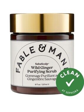 Fable & Mane SahaScalp Wild Ginger Purifying Scrub, 8oz, NIB